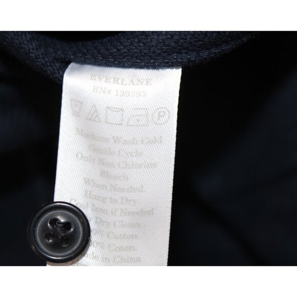 Everlane Shirt Mens S Navy Blue Organic Cotton Shacket Heavy Overshirt Jacket - Picture 6 of 8